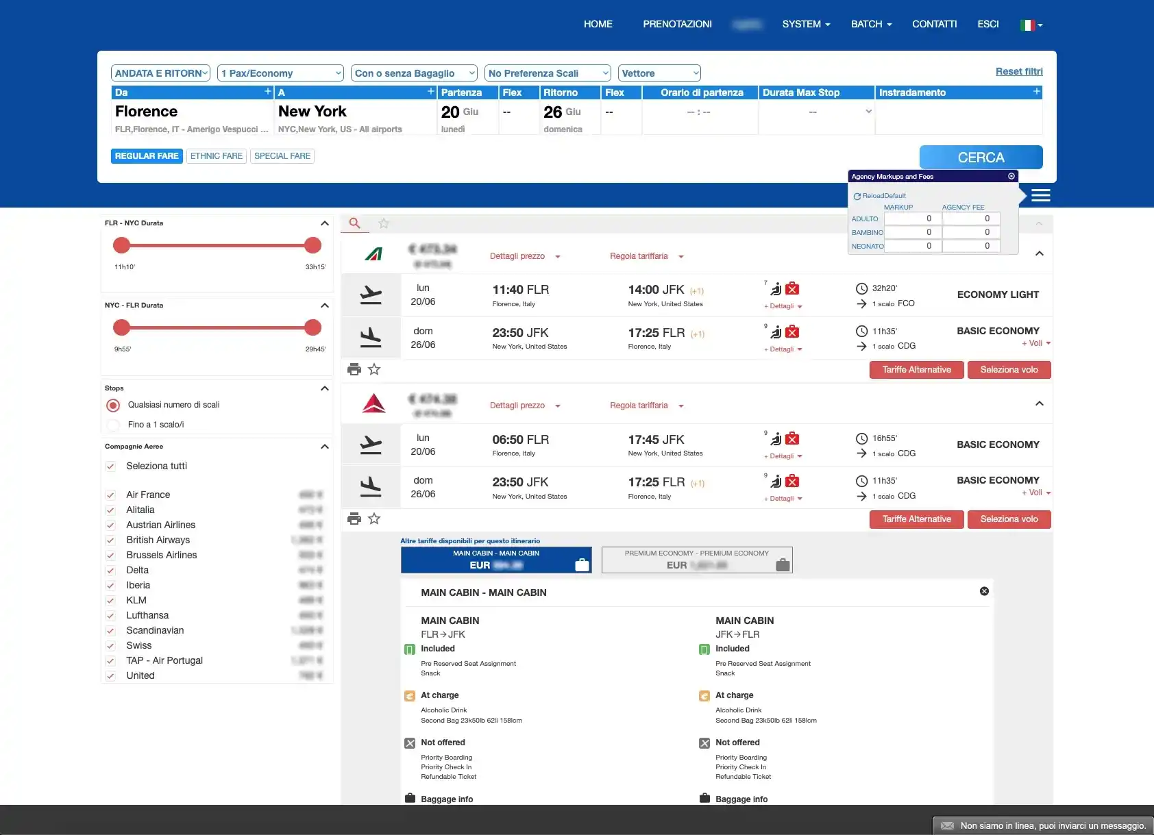 Fly-RicercaRicarichiCliente-blur Fly Ricerca Voli Ricarichi su Cliente